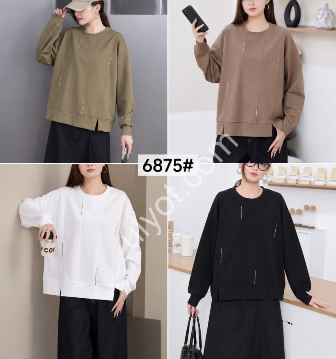 СВИТШОТ (ONE SIZE ) МИКС 6875