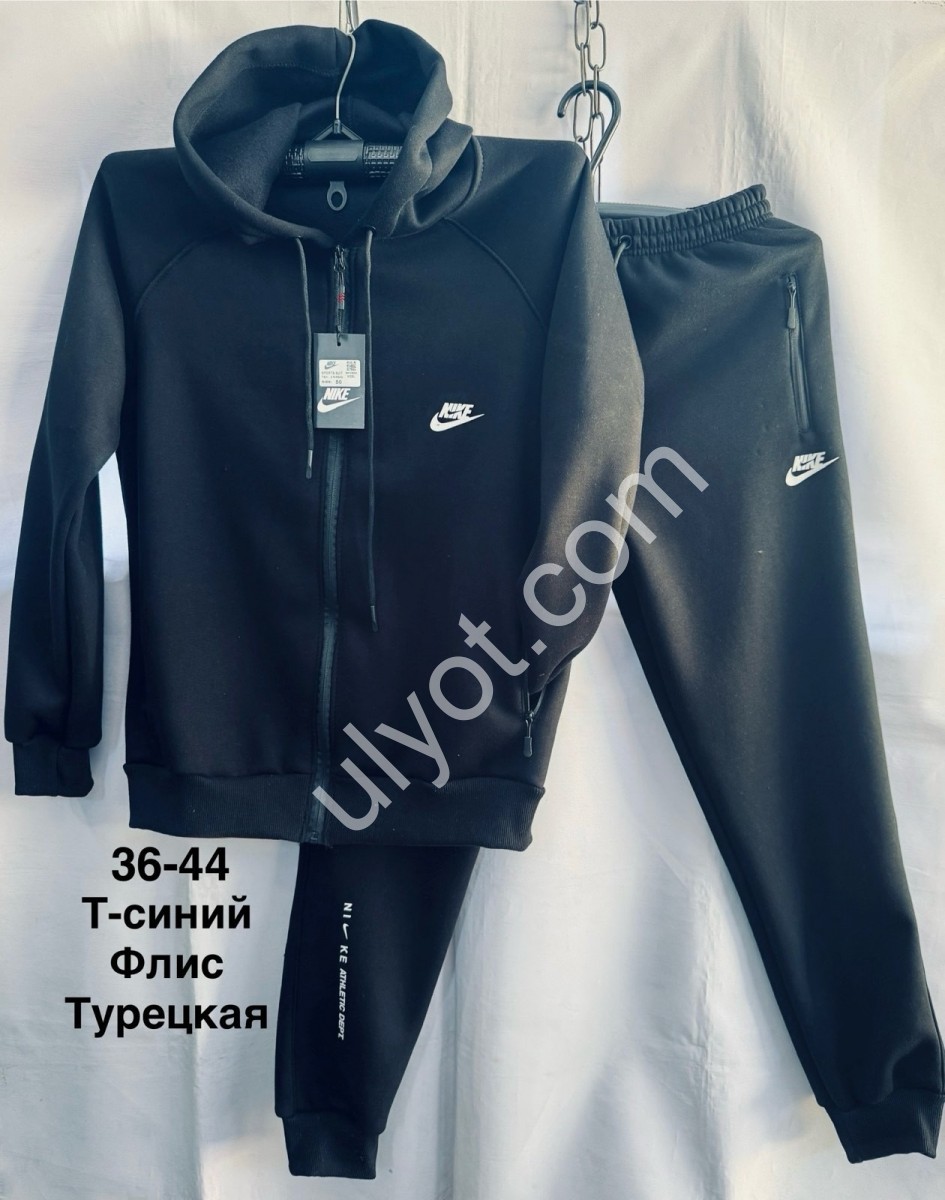 КОСТЮМ N02 (36-44) ФЛІС МАНЖЕТ Т.СИНІЙ