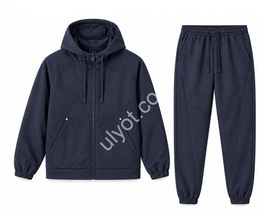 КОСТЮМ AUDSA (2XL-6XL) ФЛІС МАНЖЕТ Т.СИНІЙ A255