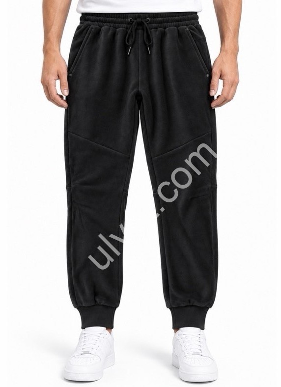 СПОРТ.ШТАНИ (M-3XL) ПЛЮШ МАНЖЕТ ЧОРНИЙ 293