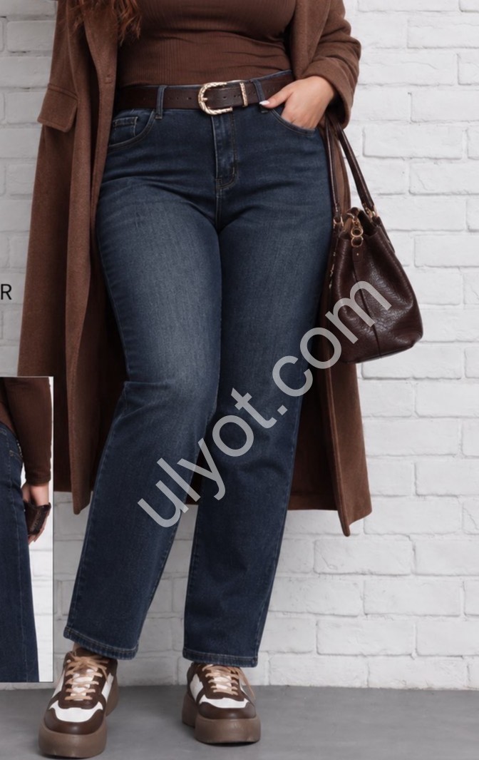 ДЖИНСЫ TOP SHOP (27-33) БАЙКА Т.СИНИЙ 1136