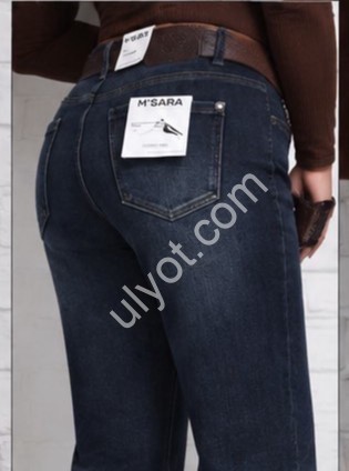 ДЖИНСЫ TOP SHOP (27-33) БАЙКА Т.СИНИЙ 1136
