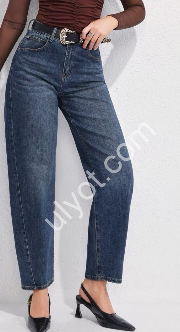 ДЖИНСЫ M.SARA (XS-XL) Т.СИНИЙ 110-2H