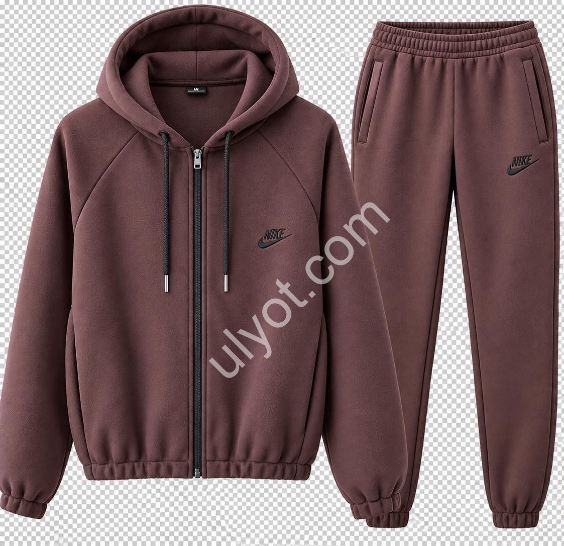СПОРТ.КОСТЮМ N02 (46-54) ФЛИС МАНЖЕТ ШОКОЛАД 