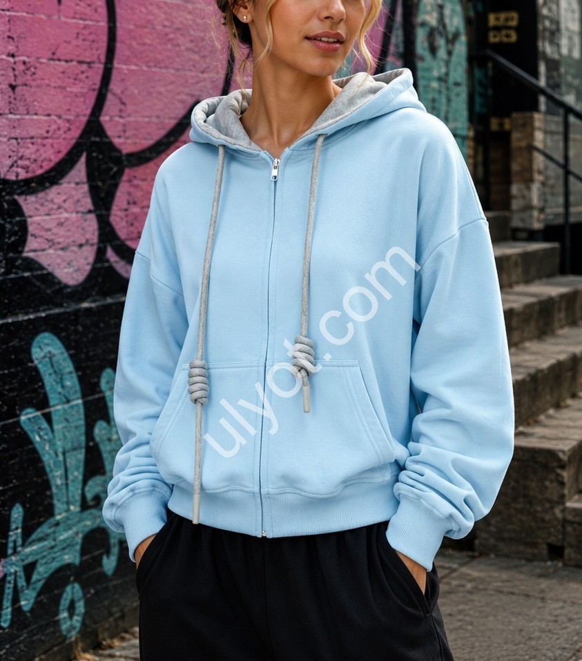 ЗИПХУДИ (ONE SIZE 44-48) МЕХ МИКС ZP1714