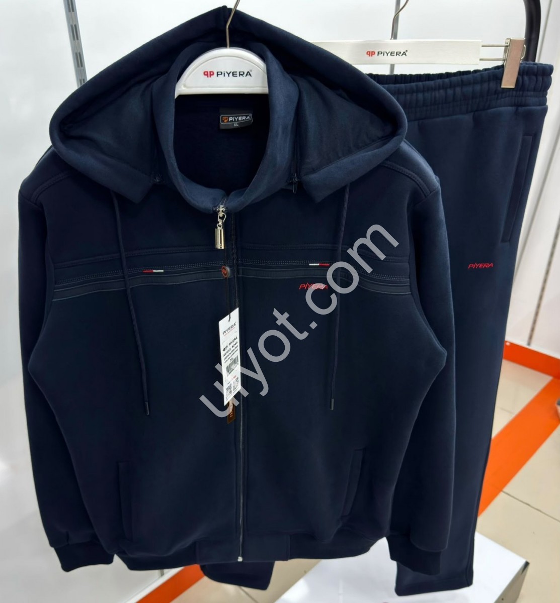 СПОРТ.КОСТЮМ PIYERA (XL-5XL) БАЙКА ПРЯМИЙ ПАРЛАМЕНТ 5244