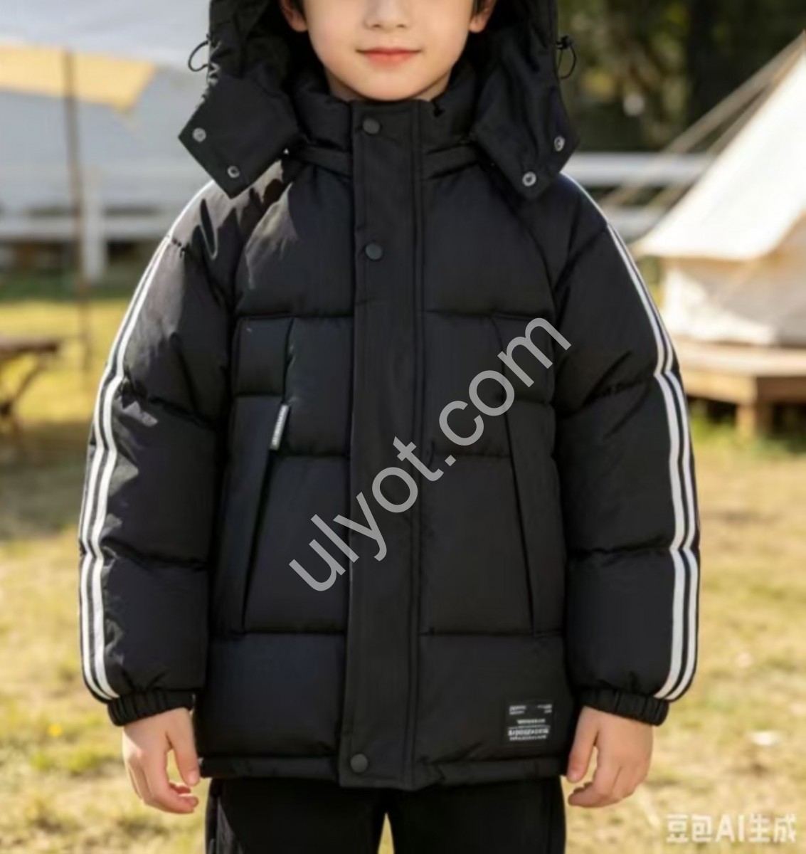 КУРТКА (7-12 ЛЕТ) ЧЕРНЫЙ 2621